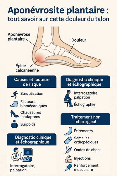 traitement de l'aponévrosite plantaire