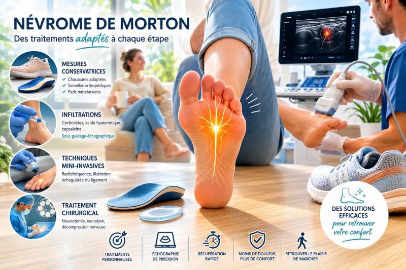 Quels sont les traitements du névrome de Morton ?