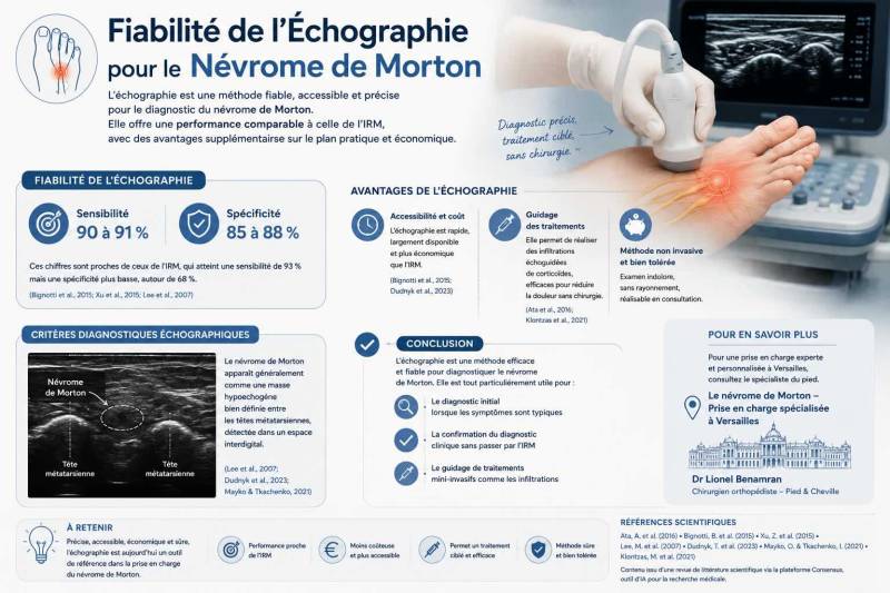fiabilité de l'échographie pour le diagnostic du Morton