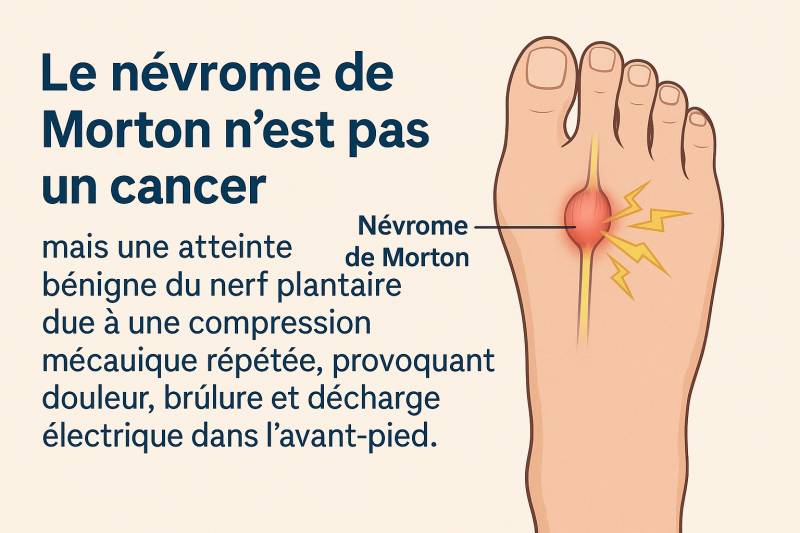 le morton est une cicatrice sur le nerf commissural