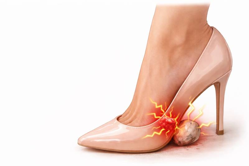 sensation de caillou dans la chaussure