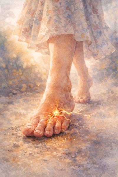 douleur du névrome de Morton entre le 3e et 4e orteil