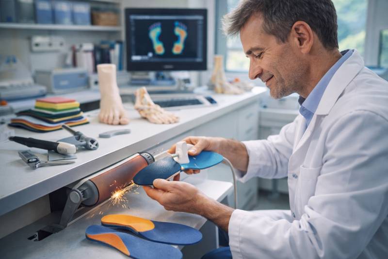  le podologue peut soulager un névrome de Morton avec des semelles orthopédiques ou avec des conseils de chaussage